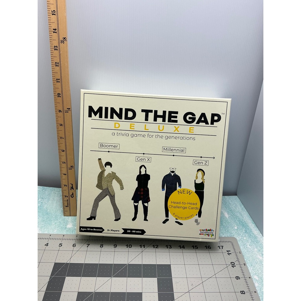 Mind The Gap Deluxe Trivia Game Generations Boomer Millennial Gen X Gen Z